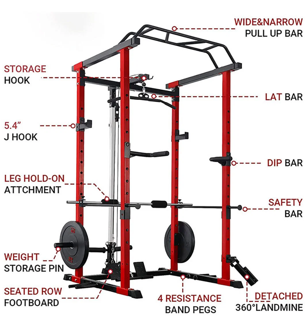 Gym Fitness Equipment Power Cage Rack Squat Cage Power Rack